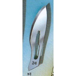 STERILE SURGICAL BLADES NR 24 (100X1)