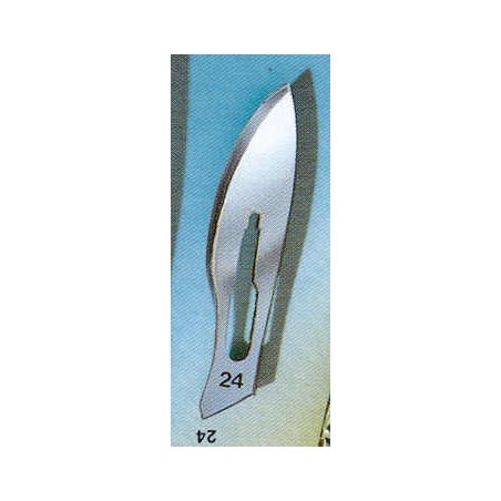 STERILE SURGICAL BLADES NR 24 (100X1)