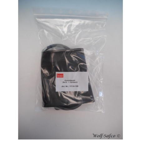 GUMMIBEUTEL EINSCHL  12X28 SCHWARZ