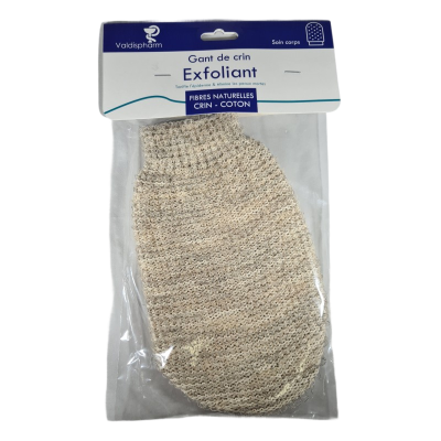 Handschoen met paardenhaar en aloe vera vezel wit n°13