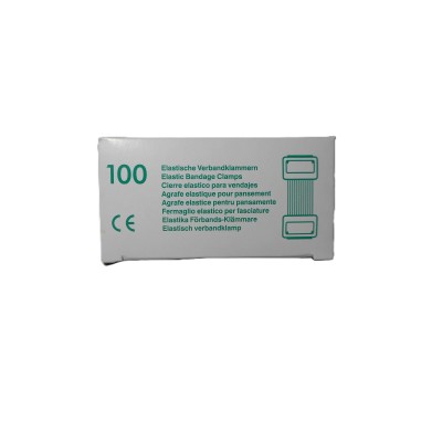AGRAFE À BANDAGE ÉLASTIQUE BLANCHE (PAR 100)