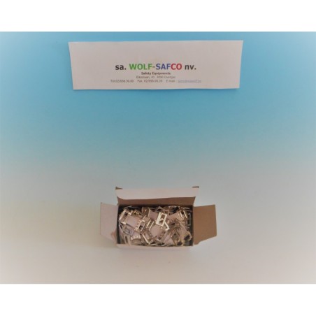 ELASTIC STAPLES WHITE BOX OF 100