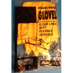 HOUSEHOLD RUBBER GLOVES MEDIUM  YELLOW