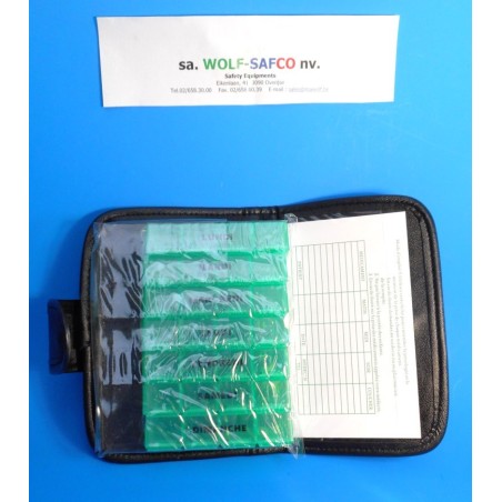 PILL-BOX  tgyh -026 transparent green flemmish with label