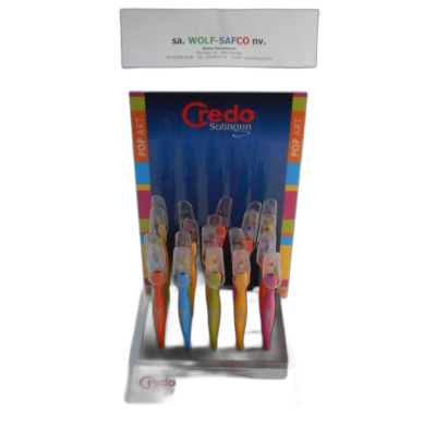 NAGELHUIDMESSEN DISPLAY CREDO